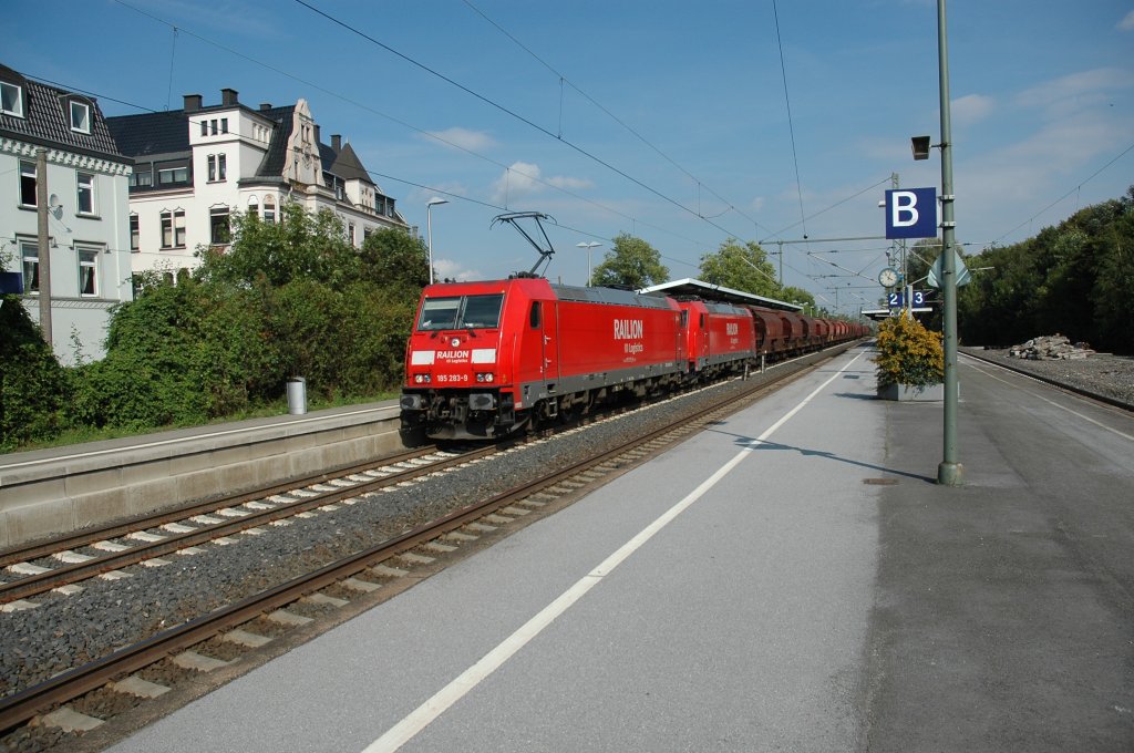 185 283 und 185 xxx mit Gterzug durch Lippstadt Richtung Soest