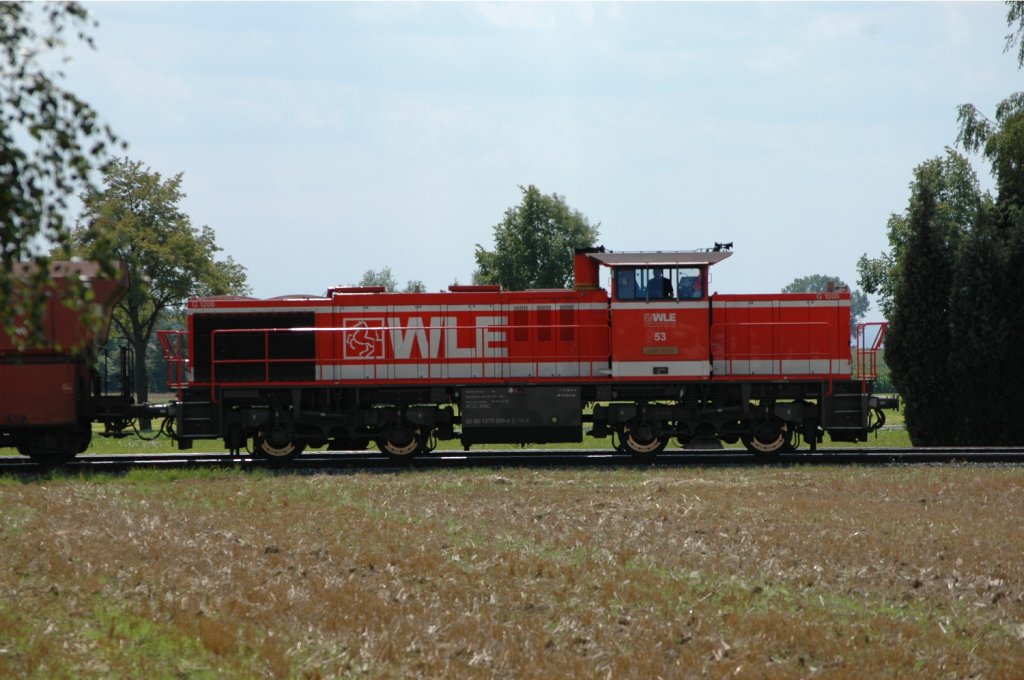 Wle 53 mit Brhnezug wartet in Diestedde auf die Streckenfreigabe Richtung Beckum