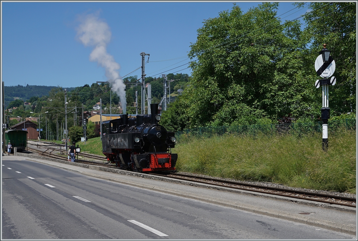 Dei Blonay Chamby G 2x 2/2 105 rangiert in Blonay.

13. Juni 2021