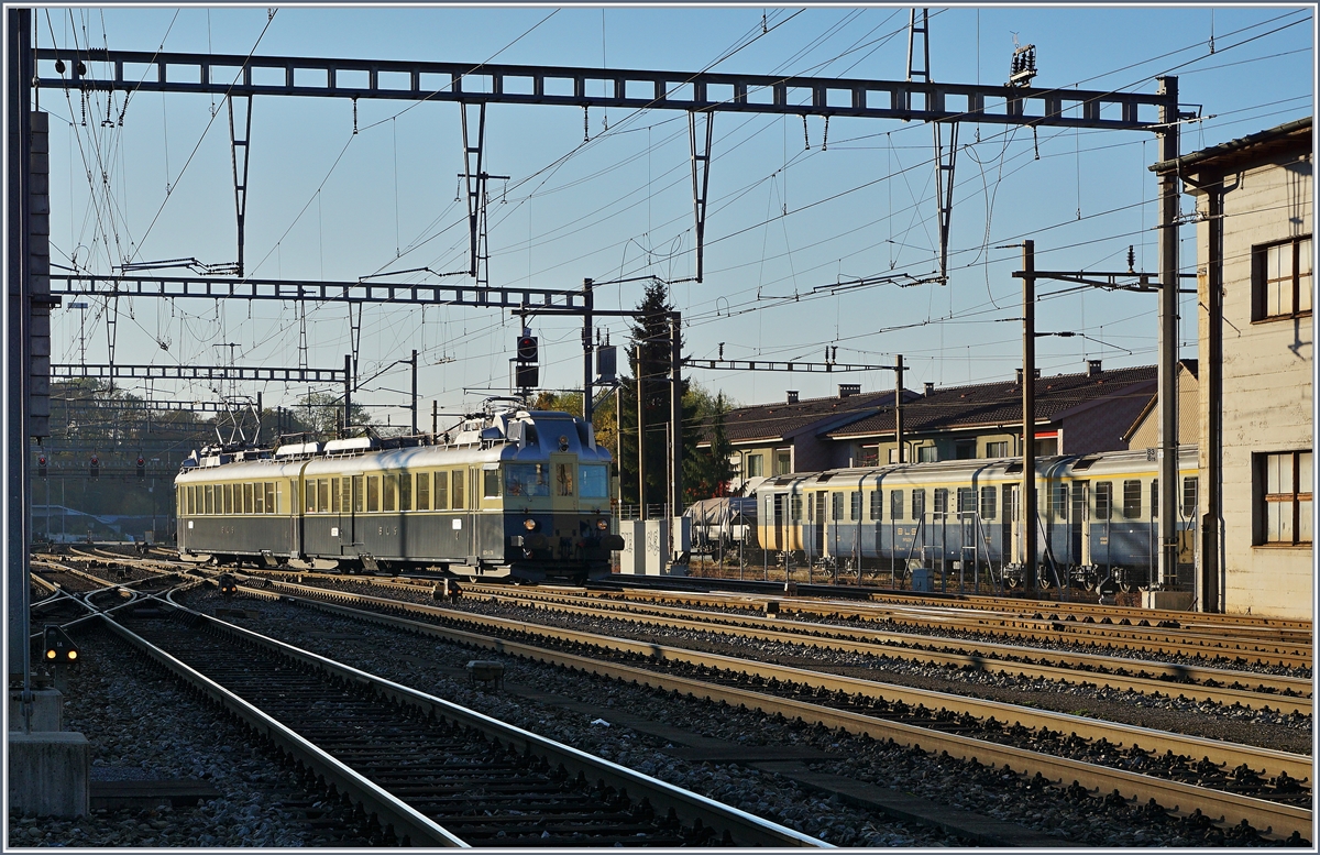 Der BLS BCFe 4/6 736 erreicht als Extrazug sein Ziel Burgdorf.
29. Okt. 2016