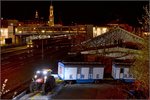 Aufladen des Zirkus Knie in Konstanz.