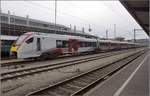 Class 745, Überführungsfahrt des neuen elektrischen Flirt UK beim ersten Stopp in Konstanz.