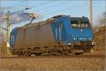 Der Traxx 185 515 der Railtraxx BVBA fährt von Basel aus nordwärts.