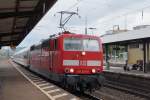 DB: Die 181 213-0 anl�sslich der Bahnhofsdurchfahrt Weil am Rhein, aufgenommen am 23.