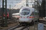 ICE Zürich &ndash; Stuttgart fährt nach kurzer Wendezeit auf die Schwarzwaldbahn bis Hattingen.