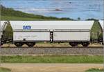 Selbstentladewagen Falns der GATX für offenes Schüttgut.