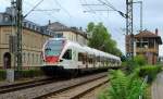 RABe 521 006 der Regio S-Bahn Basel fährt am 09.08.2015 aus Lörrach Hbf.