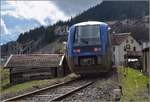 X 73755 bei der Ausfahrt aus Morteau.