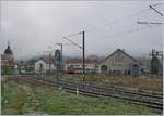 Der TER 18122 verlässt Pontarlier in Richtung Frasne.