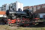 Die restaurierte,aber nicht betriebsf�hige FS Dampflok 625 116(1910/22)des Vereins Associazione Verbano Express am 21.10.12 in Luino/It.
