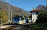 Der SSIF Treno Panoramico D 47 P auf seiner Fahrt von Domodossola nach Locarno bei der Durchfahrt in Verigo.