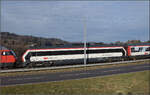 Messzug mit Re 460 014 'Val de Trient' auf dem Weg nach Bern.