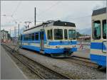 Der ASD BDe 4/4 403 im  alten  Bahnhof von Ailge.