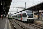 Eher ungewohnt, Thurbo GTW RABe 526 im Jura, genauer gesagt in La Chaux-de-Fonds.