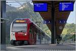 Der ABe 2/4 - B Be 2/4 104 wartet in Montbovon auf die Abfahrt als S50 nach Palézieux. 

24. Aug. 2023