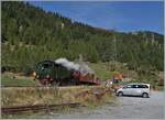 Die DFB HG 4/4 704 erreicht mit dem Dampfzug 133 von Realp kommend nun das Ziel Oberwald. 

30. Sept. 2021