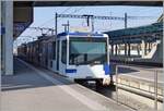Zwei TL BE/Bem 558 erreichen als M1 von Lausanne Flon kommend ihr Ziel Renens VD.