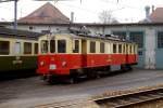 BDe 4/4 24 der SZB (Solothurn Zollikofen Bern) im Juli 1983 im Depot Solothurn.