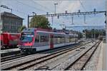 Nach einer kurzen Wendezeit verlässt der TRVAYS GTW ABe 2/6 Yverdon in Richtung Ste Croix. 

10. Aug. 2020