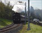 175 Jahre Spanisch-Brötli-Bahn und Dampffest Koblenz.

A 3/5 705 kurz vor dem Scheitelpunkt zwischen Koblenz und Rietheim. Oktober 2022.