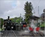 Zur Belle Epoque gehört natürlich auch der Dampfbetrrieb, auch wenn der hinter en Kulissen sich nicht ganz so glamourös wirkt, aber gerade deshalb auch gezeigt werde sollte, um der