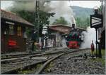 Was wäre eine Dampflok ohne richtig viel Dampf? In Chaulin verwöhnte mich die dort angekommene und zum Rangieren eingesetzte SEG G 2x 2/2 105 der Blonay Chamby Bahn mit herrlichen Szenen.