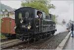 50 Jahre Blonay - Chamby; Mega Steam Festival: Wenn schon schlechtes Wetter, dann richtig... Die SBB HG 3/4 208 (Gastlok der BDB Ballenberg Dampfbahn) rangiert in Blonay und verhüllt mit ihrem Rauch und Dampf die wenig passenden  Sommerwagen . In der Folge, mit Ausnahme eines verregnete Morgens zum Bernina Festivals (Broc/Montreux-Gstaad) verlief aber das Jubiläumsfest bei meist sehr schönem Wetter. 

10. Mai 2018
