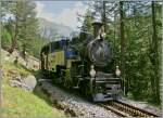 Die BFD (Brig-Furka-Disentis), heute DFB (Dampfbahn Furka Bergstrecke) HG 3/4 N� 1 zwischen Gletsch und Oberwald.