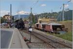Die BFD HG 3/4 N° 3 der Blonay Chamby Bahn wartet in Blonay auf die Abfahrt nach Chamby.