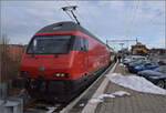 Durchaus eine Besonderheit ist Re 460 014 'Val de Trient' in Schwarzenburg.