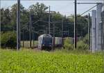 Re 465 002 mit einem G�terzug aus Singen bei R�mlang.