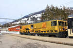 Die goldene MOB Lok 6003 in Lenk. 4.Februar 2021 