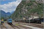 Sozusagen als Erg�nzung zu Ollis Reisezug Wagen Bilder hier ein kompleter Zug im Einsatz: Die SBB Historic C 5/6 2978  Elefant  erreicht mit ihrem Dampfzug Bodio, wo ihr dann eine ETCS Box in Form
