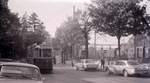 Die ehemalige Tramlinie 1 (Betriebseinstellung 11.Oktober 1965): Wagen 175 in der Laupenstrasse, leider von Autos halb verdeckt.