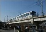 Zwei TL Bem 4/6 / Bem 558 sind kurz nach Montelly auf der Farht nach Lausanne Flon.