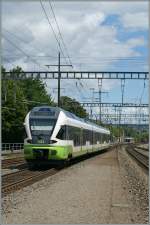 Überraschend bekamm ich kurz den TRN-Flirt bei der Durchfahrt in Morges zu sehen.