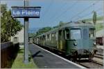 SBB Gleichstrom Pendelzug nach Gen�ve wartet in La Plaine auf die Abfahrt.