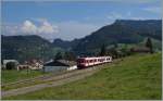 Travys Regionalzug 4217 nach Le Brassus kurz nach Les Charbonnières.