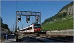 Bei der Siganlbrücke zwischen Tüscherz und Twann konnte ich diesen SBB RBDe 560  Domino  auf der Fahrt nach Biel fotografieren.