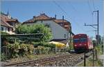 Auf dem Weg in Richtung Bahnhof von Ligerz wurde ich von diesem CJ Pendelzug überrascht.