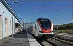 Der SBB RABDe 522 209 als RE Biel/Bienne - Meroux beim Halt in Delle, wo der Systemwechsel SBB/SNCF vollzogen wird.