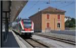 Der RABe 522 207 als RE 4121 Delle - Porrentruy ist am Ziel seiner Reise angekommen und wird am Abend wohl einen RE nach Biel/Bienne verstärken.