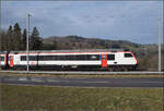 Messzug mit Re 460 014 'Val de Trient' auf dem Weg nach Bern.