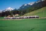 BLS: Regionalzug nach Zweisimmen mit ABDe 4/8 749-750 (1957) bei Oberwil i.S.