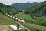 Im Sommer 2018 standen unter anderem auch auf der Hauensteinlinie Baumassnahmen an, so dass die  Alte Hauensteinlinie  in den Genuss von Umleitungsverkehr kam: Der ICE 10278 von Interlaken Ost nach Berlin Ostbahnhof hat zwischen Läufelfingen und Buckten den 60 Meter langen Mühlefluhtunnel verlassen und wird in Kürze (hinter meinem Rücken) durch den etwas längeren Buckten Tunnel (263 Meter) fahren. 

7. August 2018