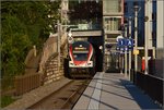 Der neue Haltepunkt in Neuhausen mit Kiss RABe 511 029.