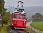 Churchill-Pfeil RAe 4/8 unterwegs auf der Seelinie bei Mammern.