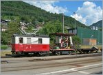 Seit der Revision der CEV HGe 2/2 N° 1 ist die ebenfalls 1911 gebauten HGe 2/2 N° 2 eher selten zu sehen.