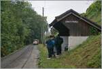 Autour de la voie ferrée / Rund um die eiserne Bahn (Herbstevent 2024) - Im Gegensatz zum Dampfzug ist für den  Vorortszug  von Blonay in Chantemerle Endstation.