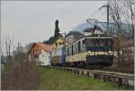 Eine MOB GDe 4/4 6000 und Ge 4/4 8000 bei Plachamps auf dem Weg nach Montreux.